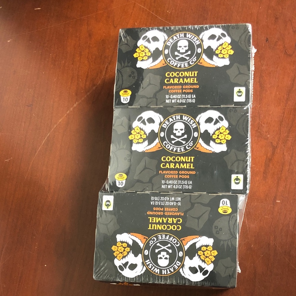 Death Wish Coffee Coconut Caramel Pods